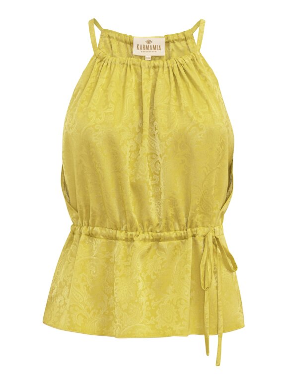 Karmamia - Reese top yellow paisley jacqa
